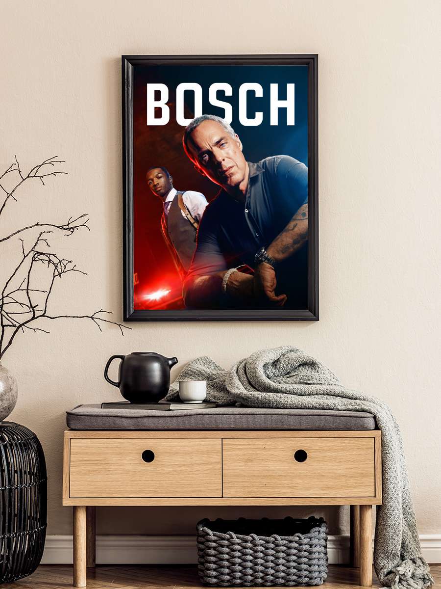 Bosch Dizi Tablo Siyah Çerçeveli Dizi Poster Duvar Tablo