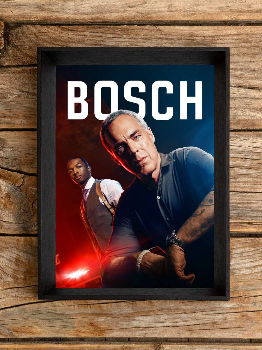 Bosch Dizi Tablo Siyah Çerçeveli Dizi Poster Duvar Tablo