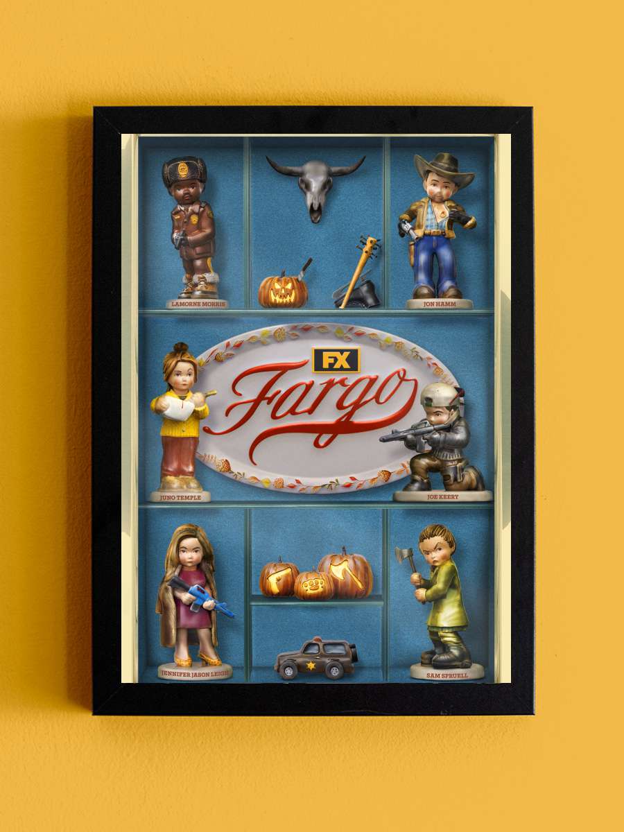 Fargo Dizi Tablo Siyah Çerçeveli Dizi Poster Duvar Tablo