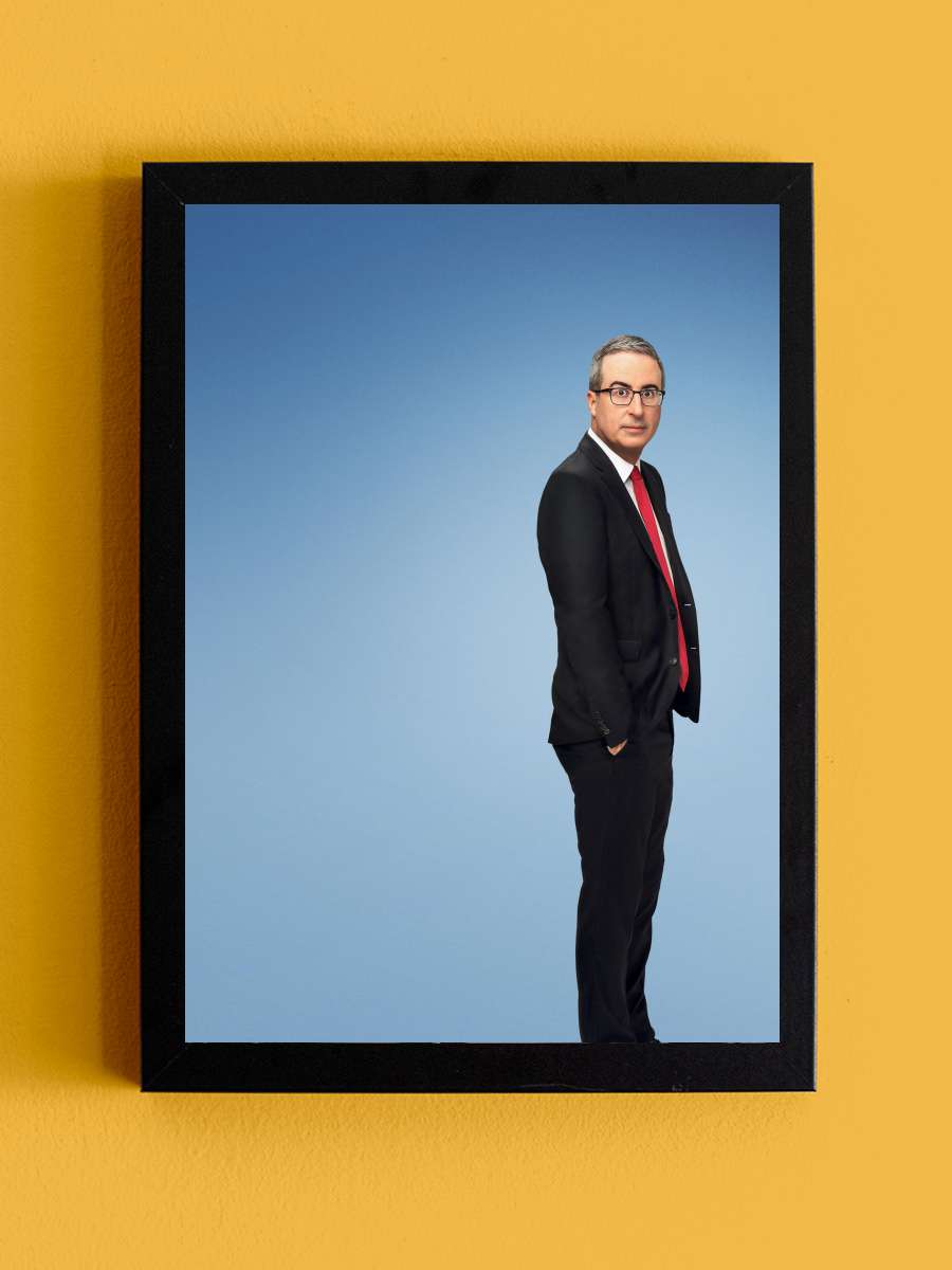 Last Week Tonight with John Oliver Dizi Tablo Siyah Çerçeveli Dizi Poster Duvar Tablo