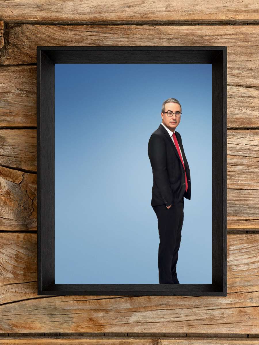 Last Week Tonight with John Oliver Dizi Tablo Siyah Çerçeveli Dizi Poster Duvar Tablo