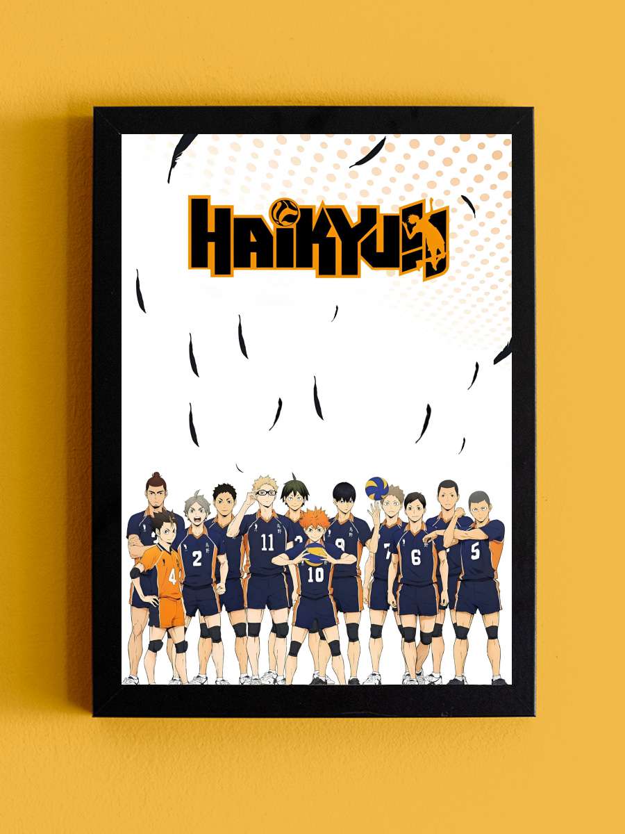 Haikyuu!! - ハイキュー!! Dizi Tablo Siyah Çerçeveli Dizi Poster Duvar Tablo