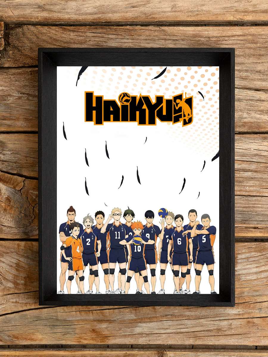 Haikyuu!! - ハイキュー!! Dizi Tablo Siyah Çerçeveli Dizi Poster Duvar Tablo