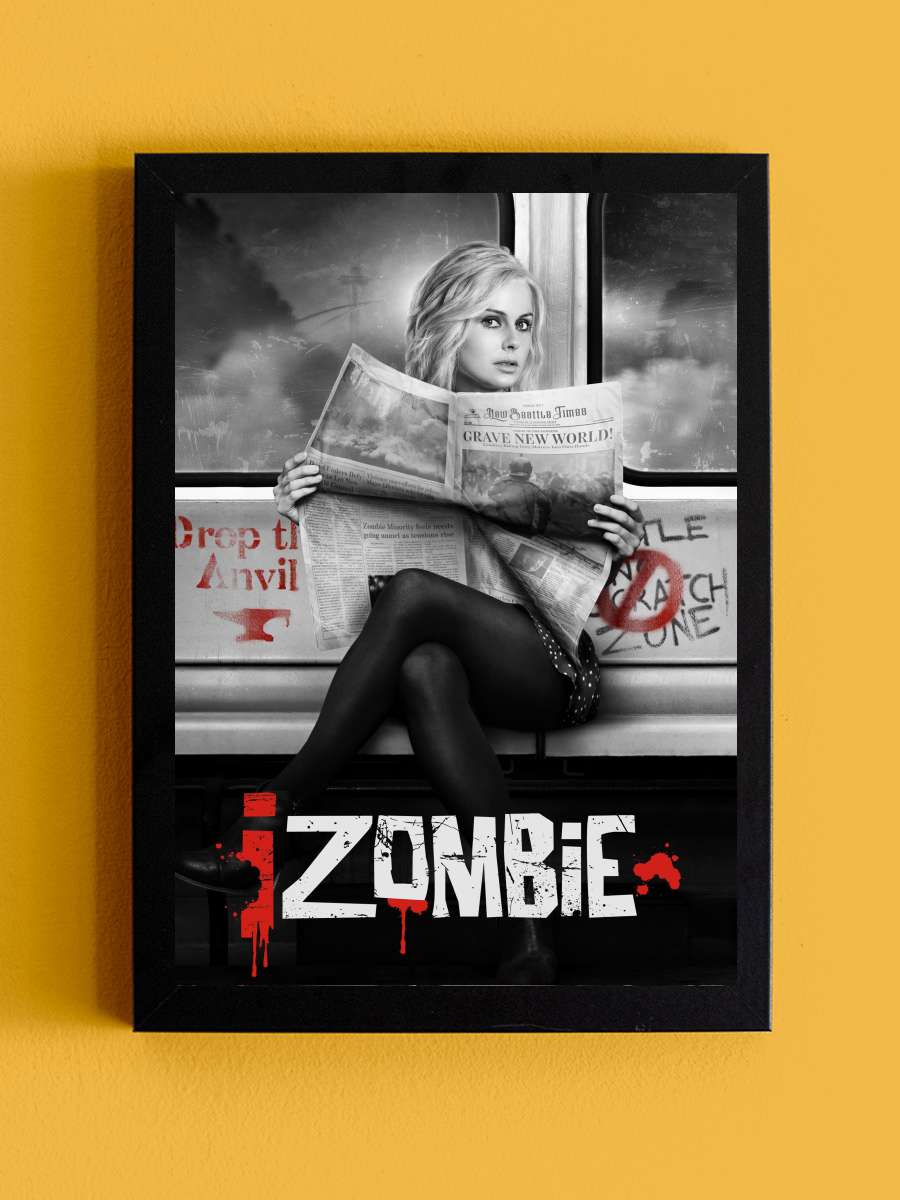 iZombie Dizi Tablo Siyah Çerçeveli Dizi Poster Duvar Tablo