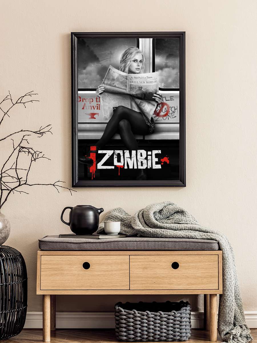 iZombie Dizi Tablo Siyah Çerçeveli Dizi Poster Duvar Tablo