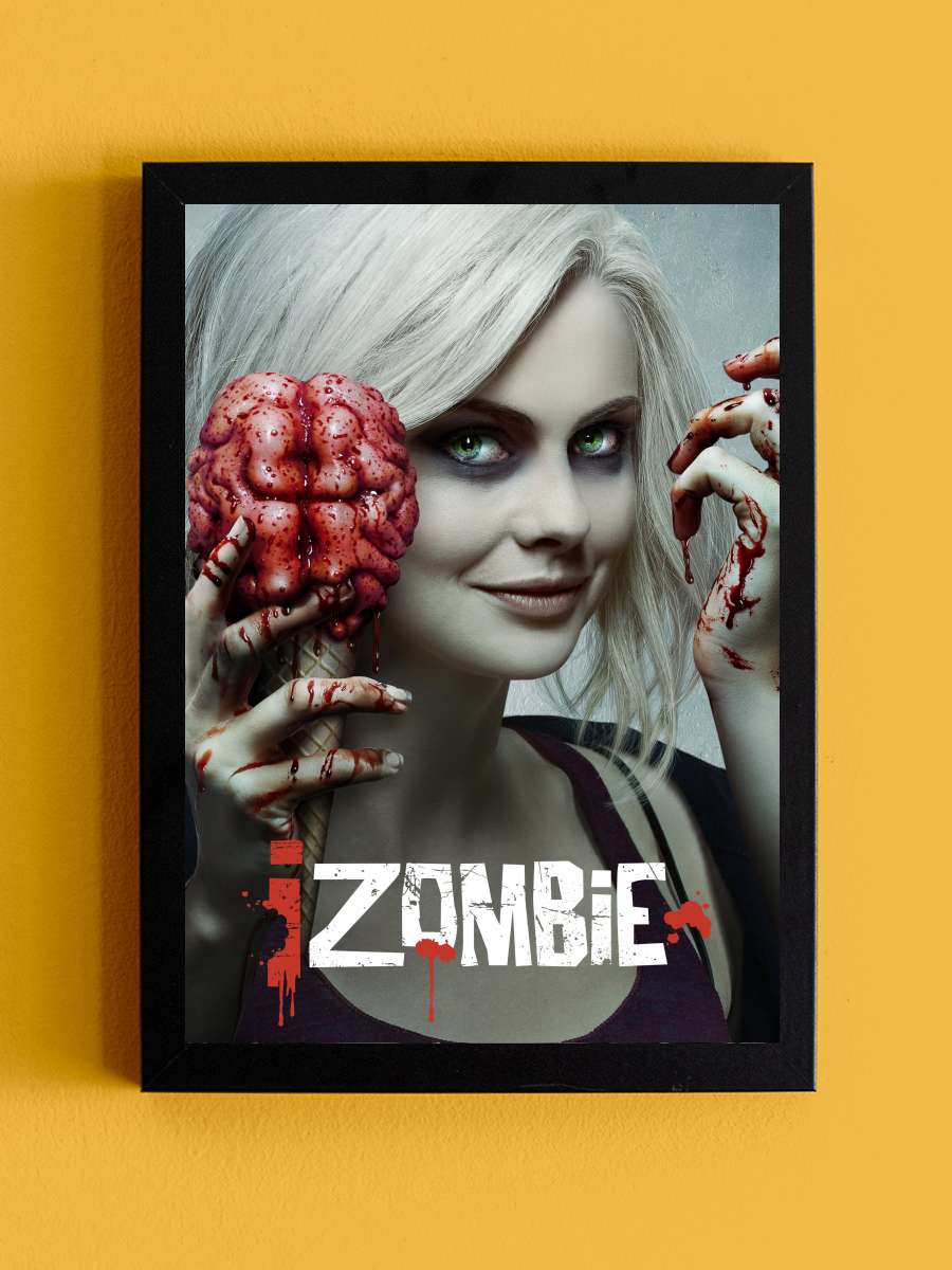 iZombie Dizi Tablo Siyah Çerçeveli Dizi Poster Duvar Tablo