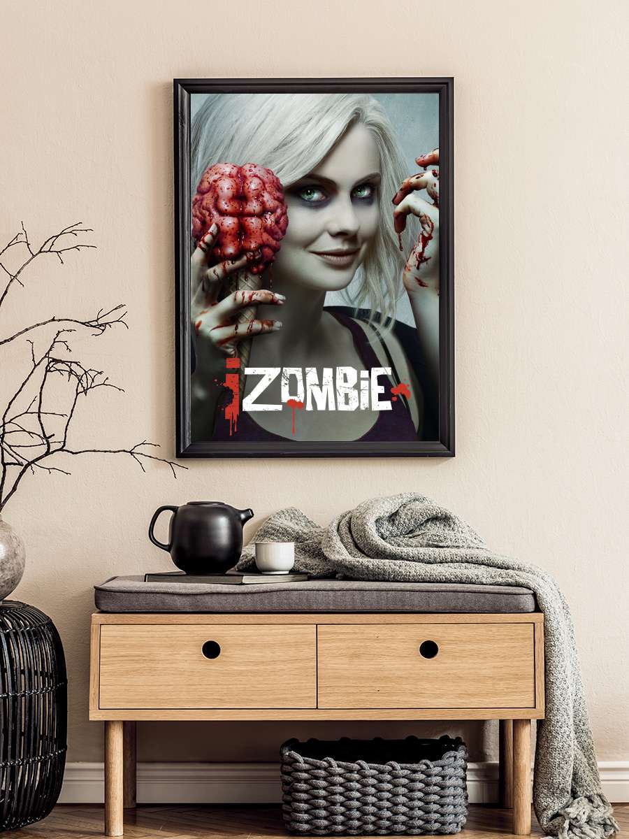 iZombie Dizi Tablo Siyah Çerçeveli Dizi Poster Duvar Tablo