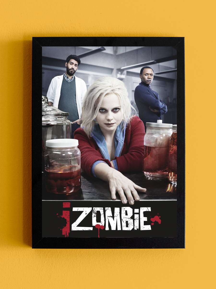 iZombie Dizi Tablo Siyah Çerçeveli Dizi Poster Duvar Tablo