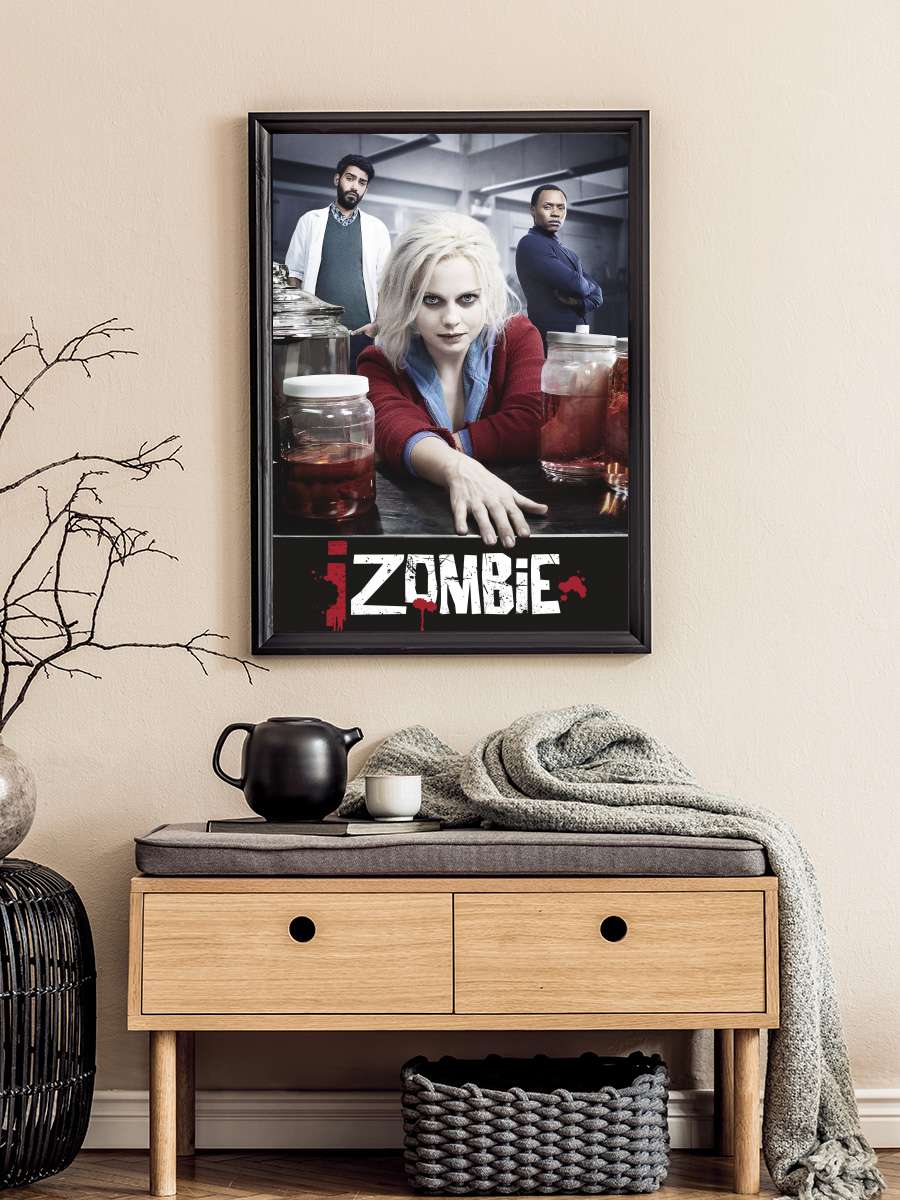 iZombie Dizi Tablo Siyah Çerçeveli Dizi Poster Duvar Tablo