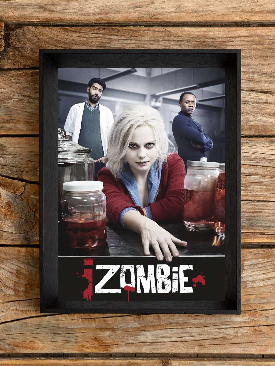 iZombie Dizi Tablo Siyah Çerçeveli Dizi Poster Duvar Tablo