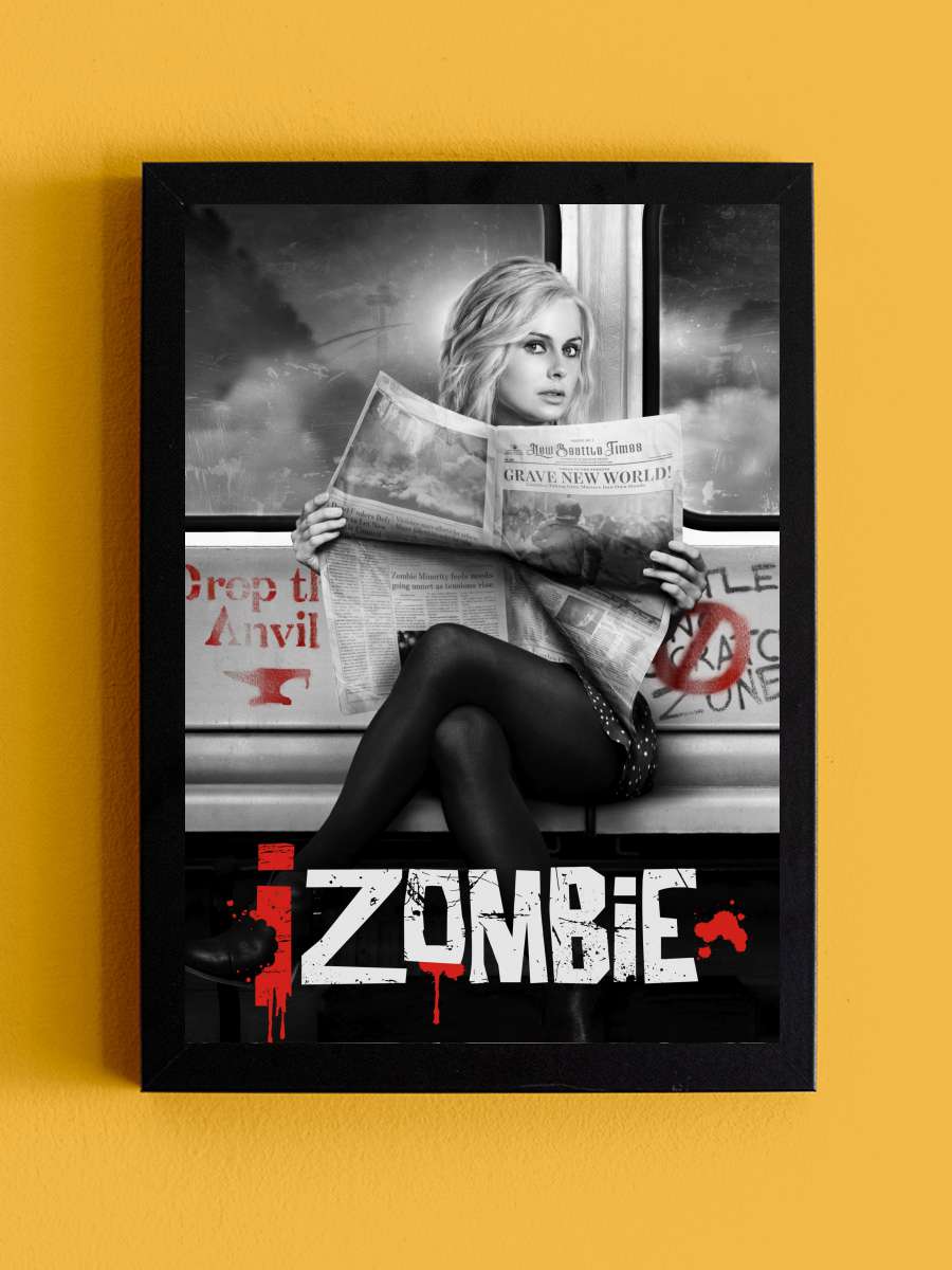 iZombie Dizi Tablo Siyah Çerçeveli Dizi Poster Duvar Tablo