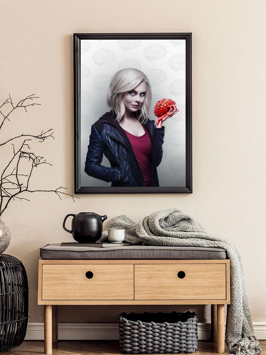 iZombie Dizi Tablo Siyah Çerçeveli Dizi Poster Duvar Tablo