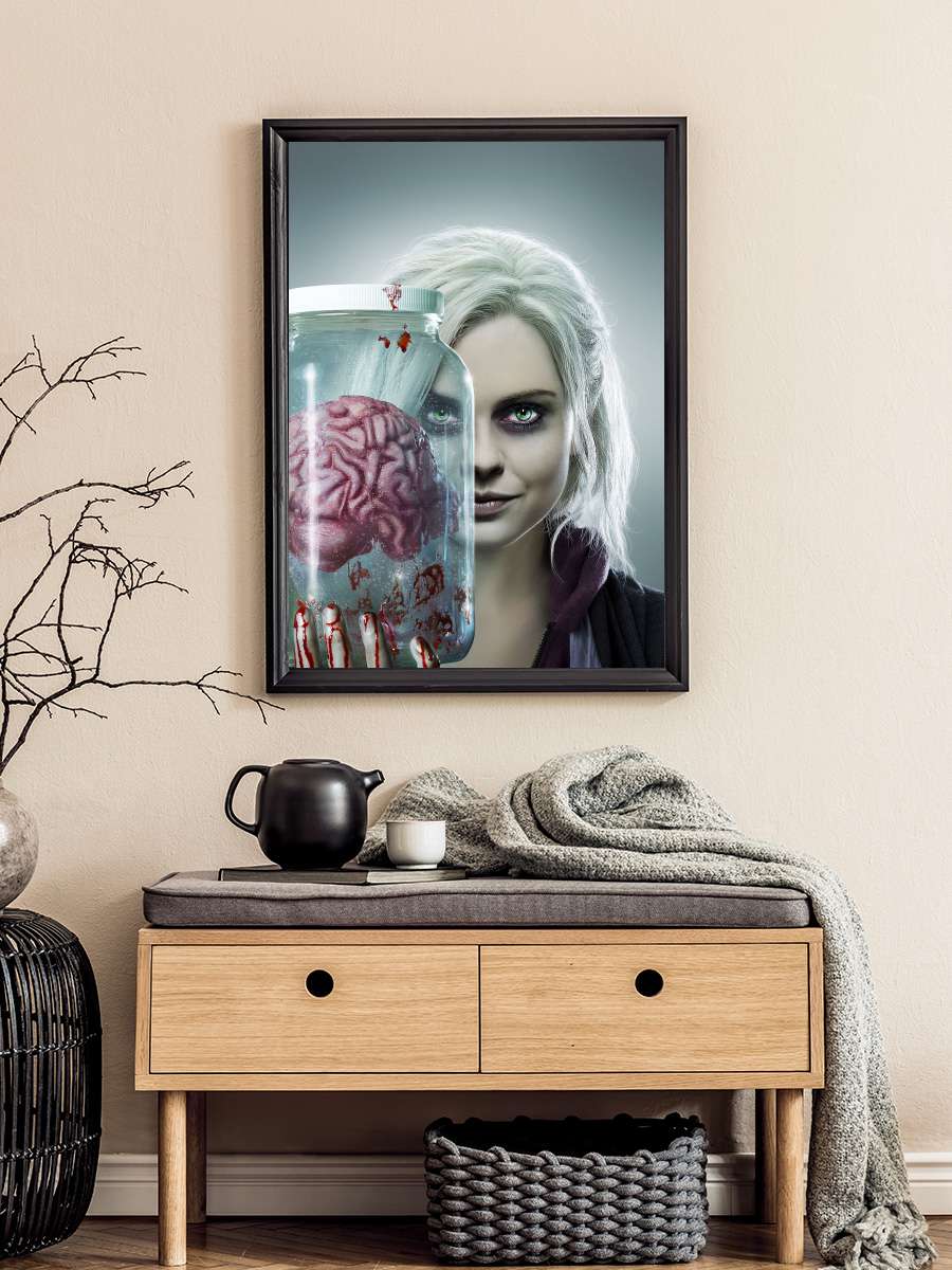 iZombie Dizi Tablo Siyah Çerçeveli Dizi Poster Duvar Tablo