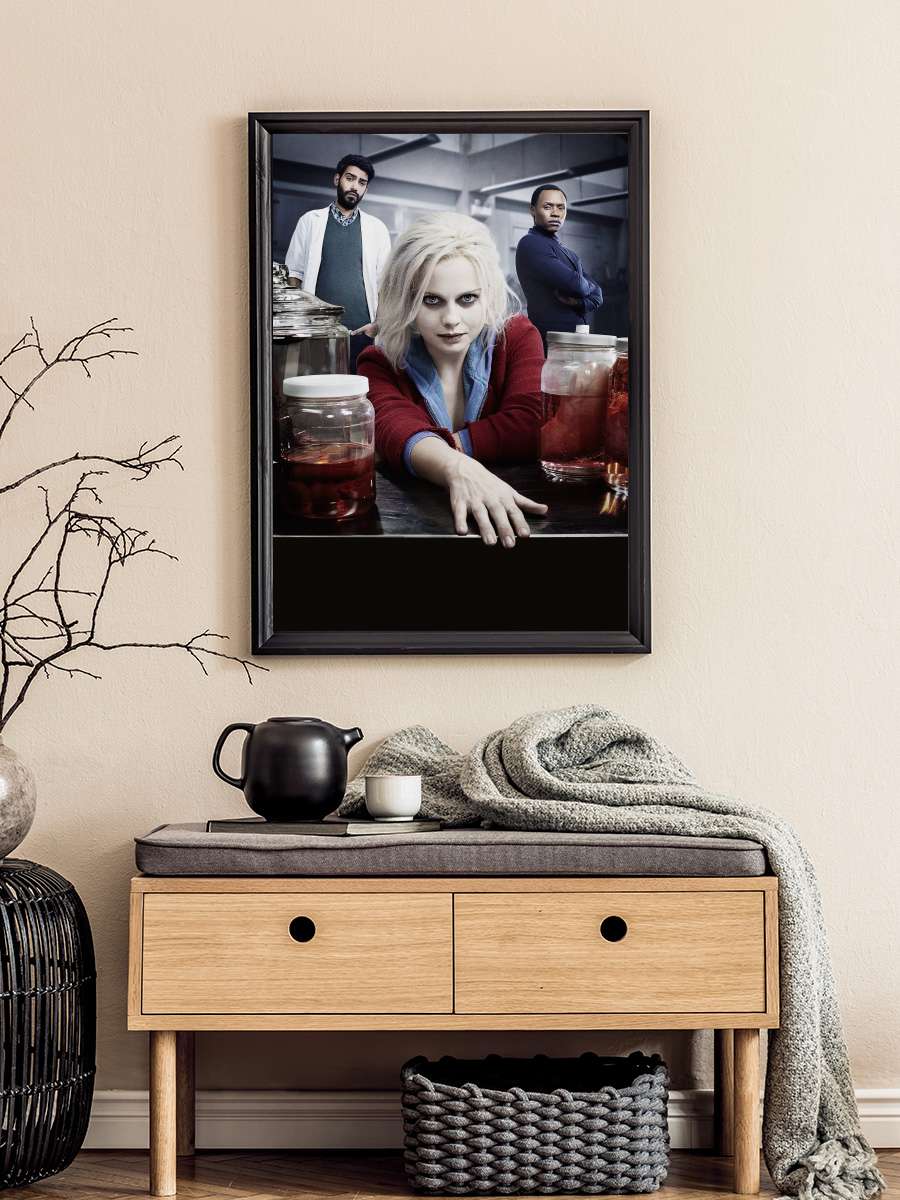 iZombie Dizi Tablo Siyah Çerçeveli Dizi Poster Duvar Tablo