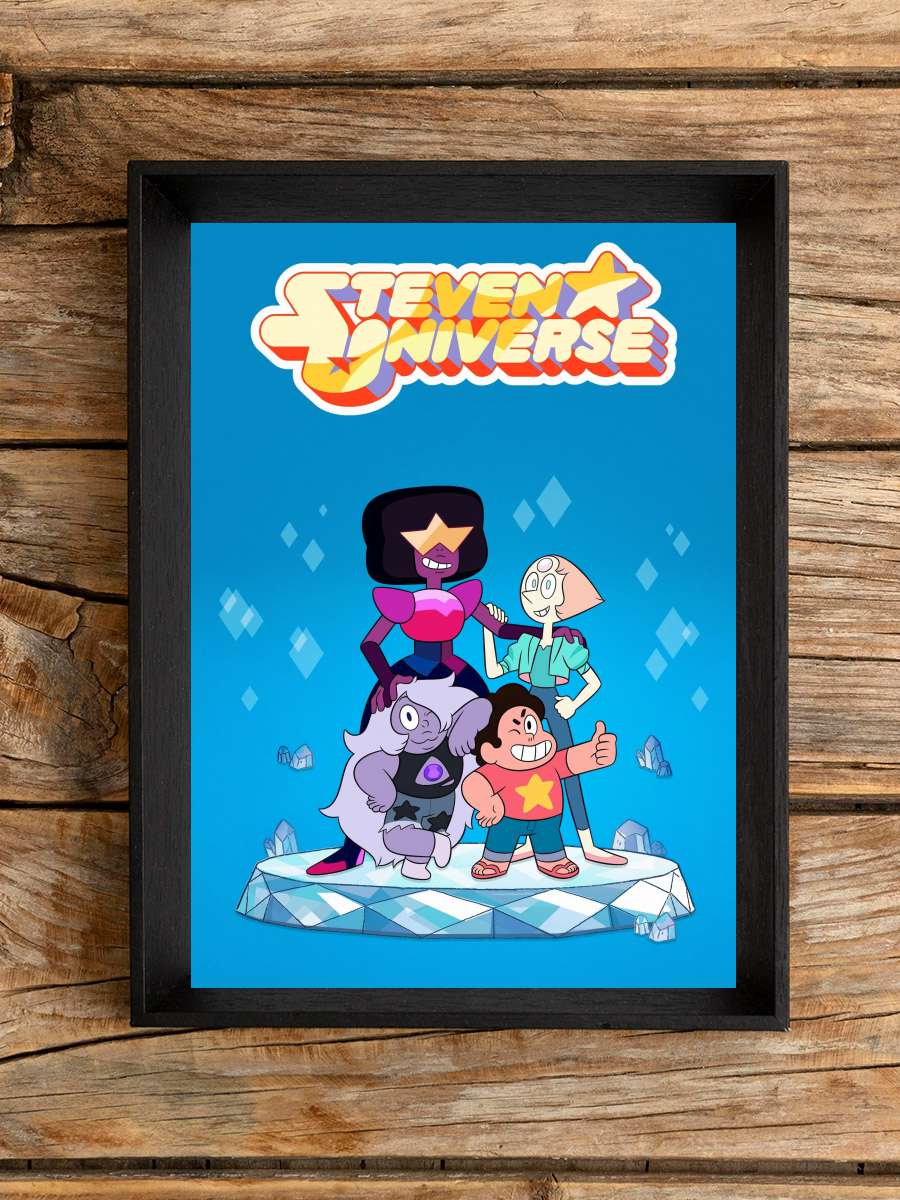 Steven Universe Dizi Tablo Siyah Çerçeveli Dizi Poster Duvar Tablo