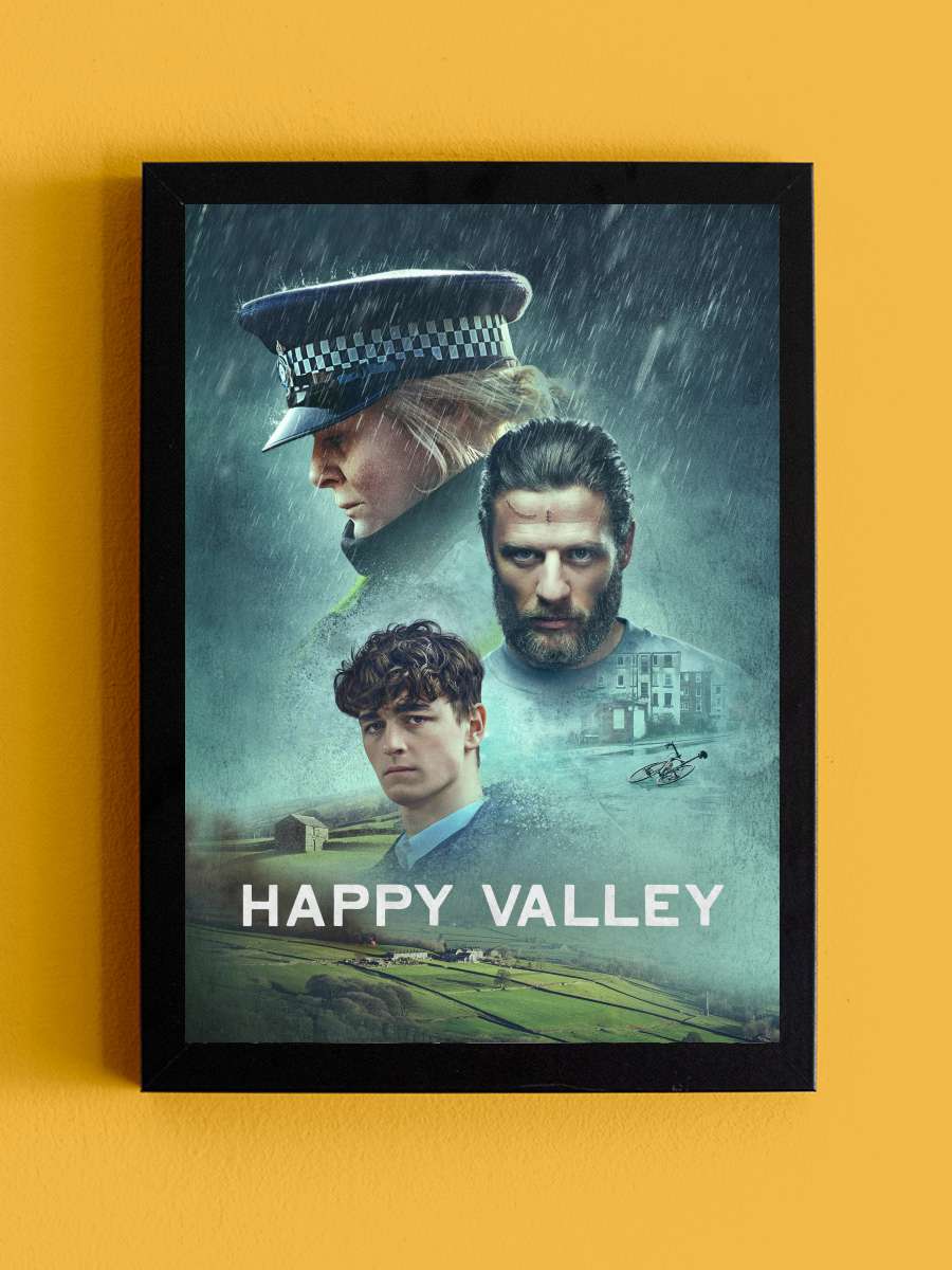 Happy Valley Dizi Tablo Siyah Çerçeveli Dizi Poster Duvar Tablo