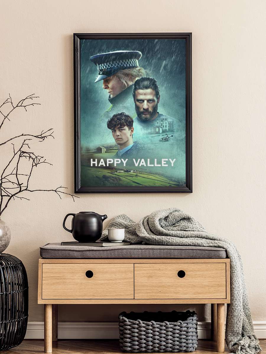 Happy Valley Dizi Tablo Siyah Çerçeveli Dizi Poster Duvar Tablo