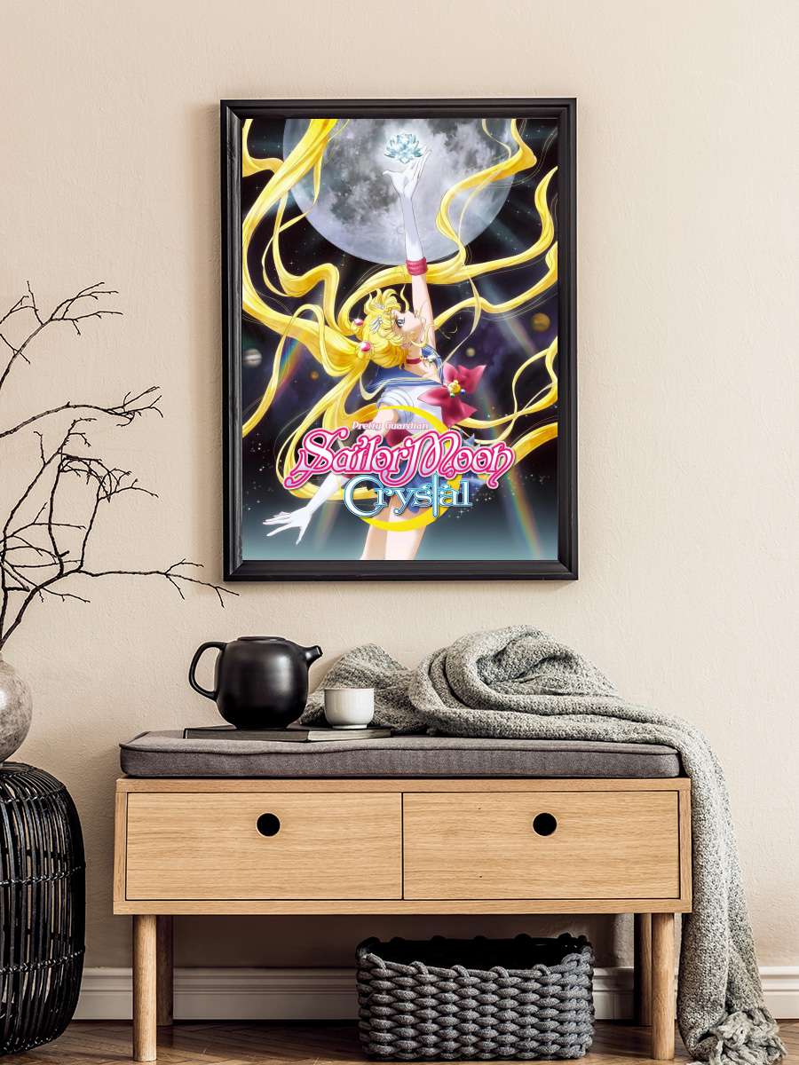 Ay Savaşçısı Kristali ./ Güzellik Savaşçısı Ay Savaşçısı Kristali ./ Sailor Moon Crystal - 美少女戦士セーラームーンクリスタル Dizi Tablo Siyah Çerçeveli Dizi Poster Duvar Tablo