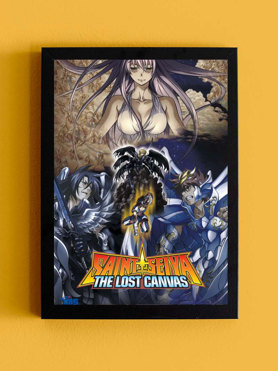 Saint Seiya: The Lost Canvas - 聖闘士星矢 THE LOST CANVAS 冥王神話 Dizi Tablo Siyah Çerçeveli Dizi Poster Duvar Tablo