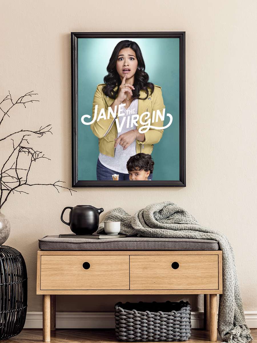 Jane the Virgin Dizi Tablo Siyah Çerçeveli Dizi Poster Duvar Tablo