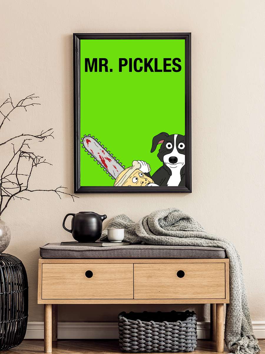 Mr. Pickles Dizi Tablo Siyah Çerçeveli Dizi Poster Duvar Tablo