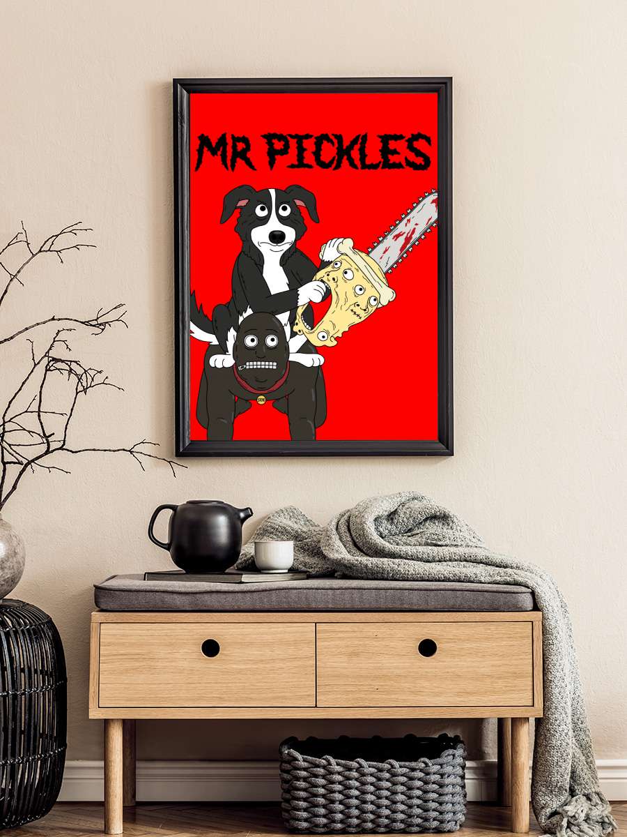 Mr. Pickles Dizi Tablo Siyah Çerçeveli Dizi Poster Duvar Tablo