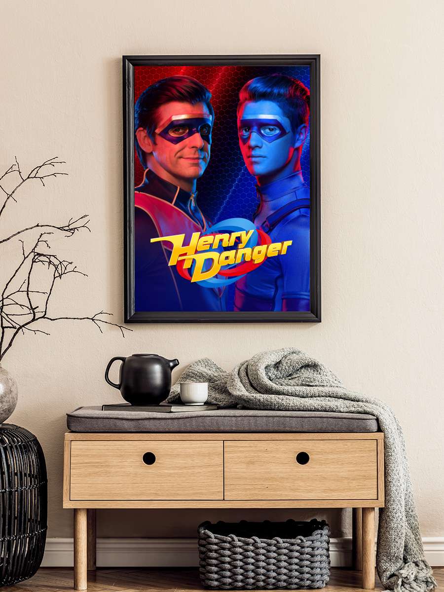 Henry Danger Dizi Tablo Siyah Çerçeveli Dizi Poster Duvar Tablo