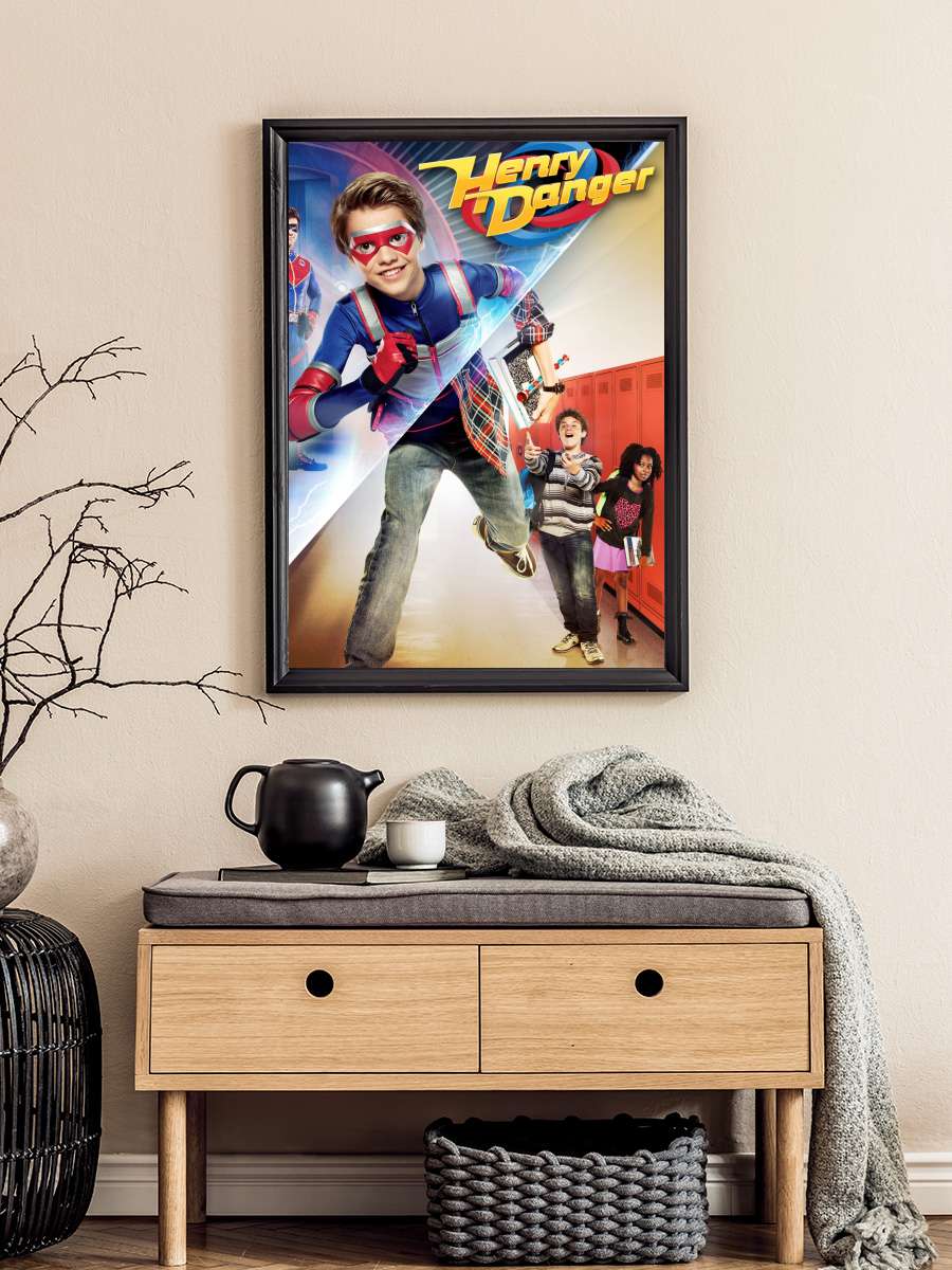 Henry Danger Dizi Tablo Siyah Çerçeveli Dizi Poster Duvar Tablo