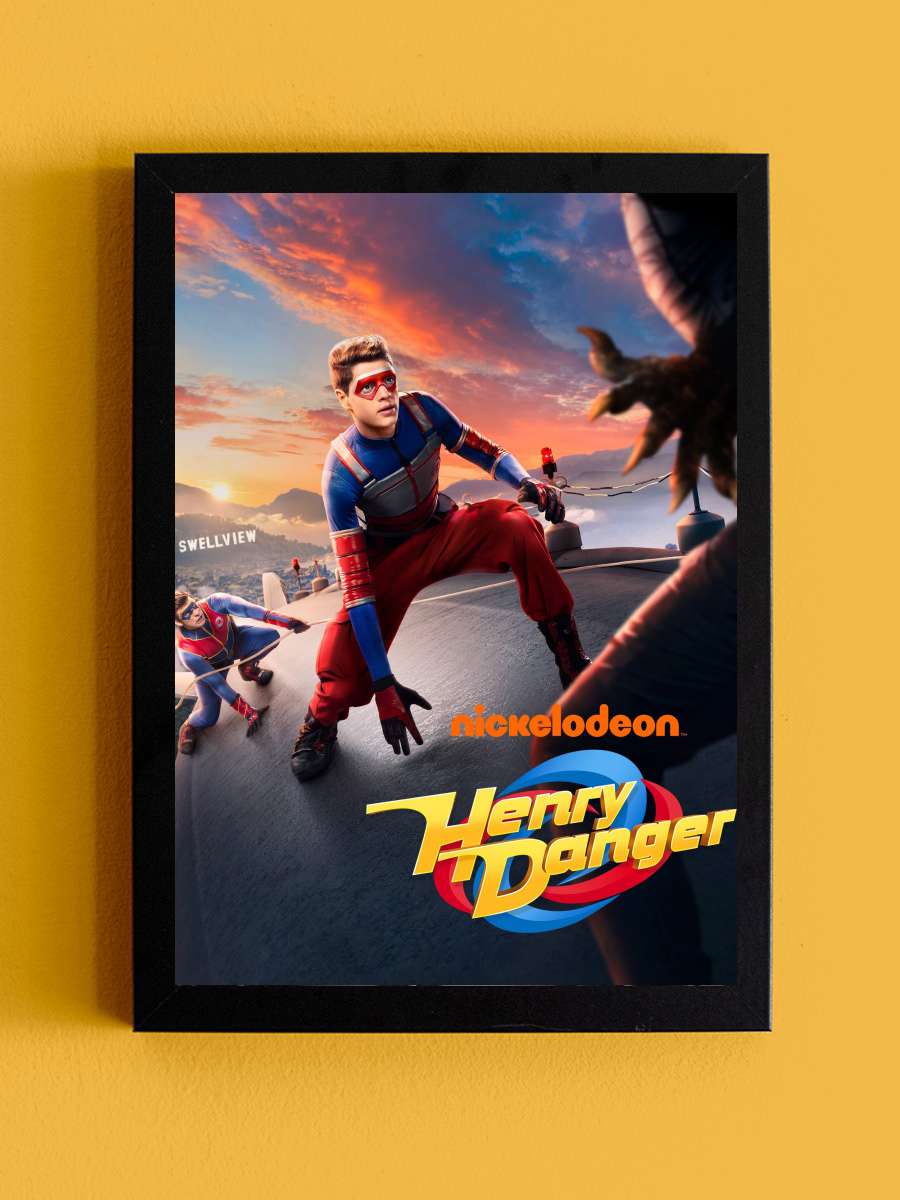 Henry Danger Dizi Tablo Siyah Çerçeveli Dizi Poster Duvar Tablo