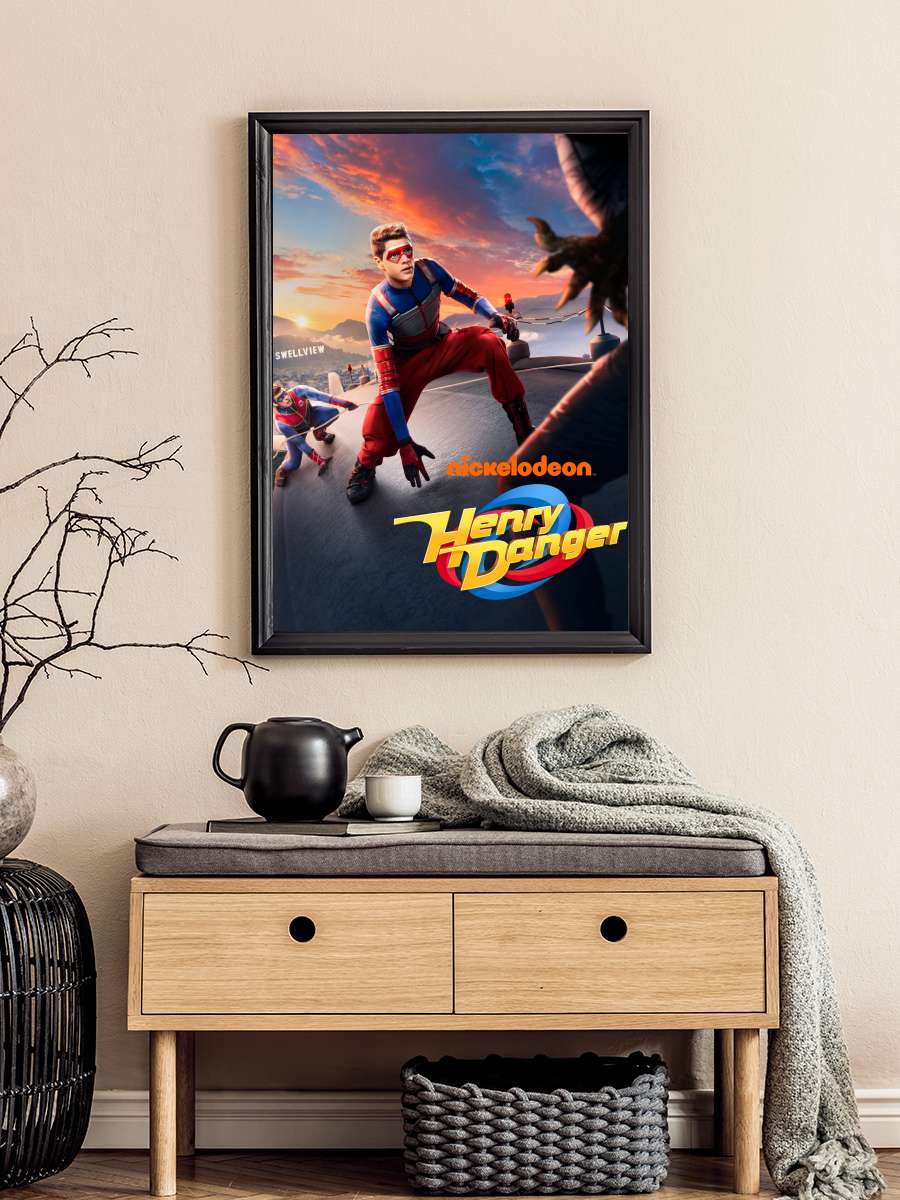 Henry Danger Dizi Tablo Siyah Çerçeveli Dizi Poster Duvar Tablo