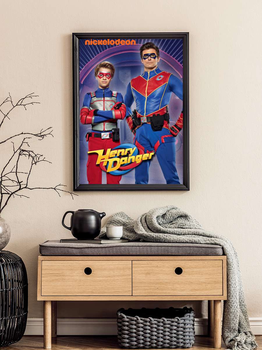 Henry Danger Dizi Tablo Siyah Çerçeveli Dizi Poster Duvar Tablo