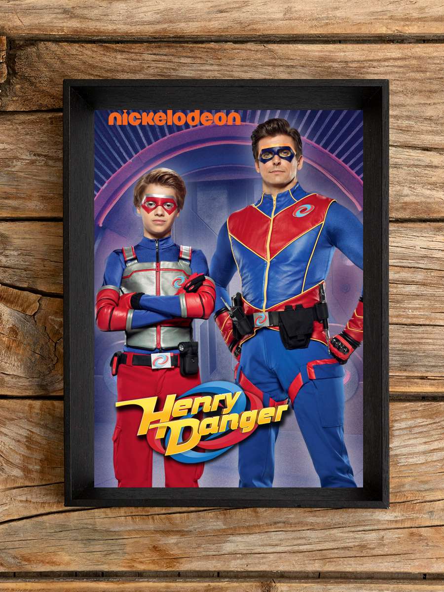 Henry Danger Dizi Tablo Siyah Çerçeveli Dizi Poster Duvar Tablo