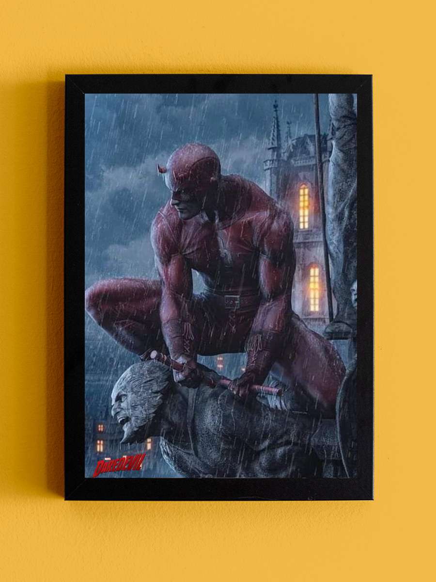 Marvel's Daredevil Dizi Tablo Siyah Çerçeveli Dizi Poster Duvar Tablo