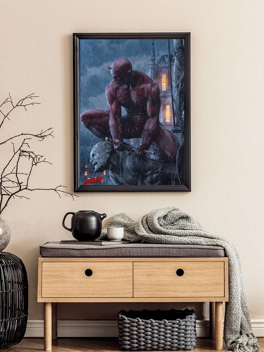 Marvel's Daredevil Dizi Tablo Siyah Çerçeveli Dizi Poster Duvar Tablo