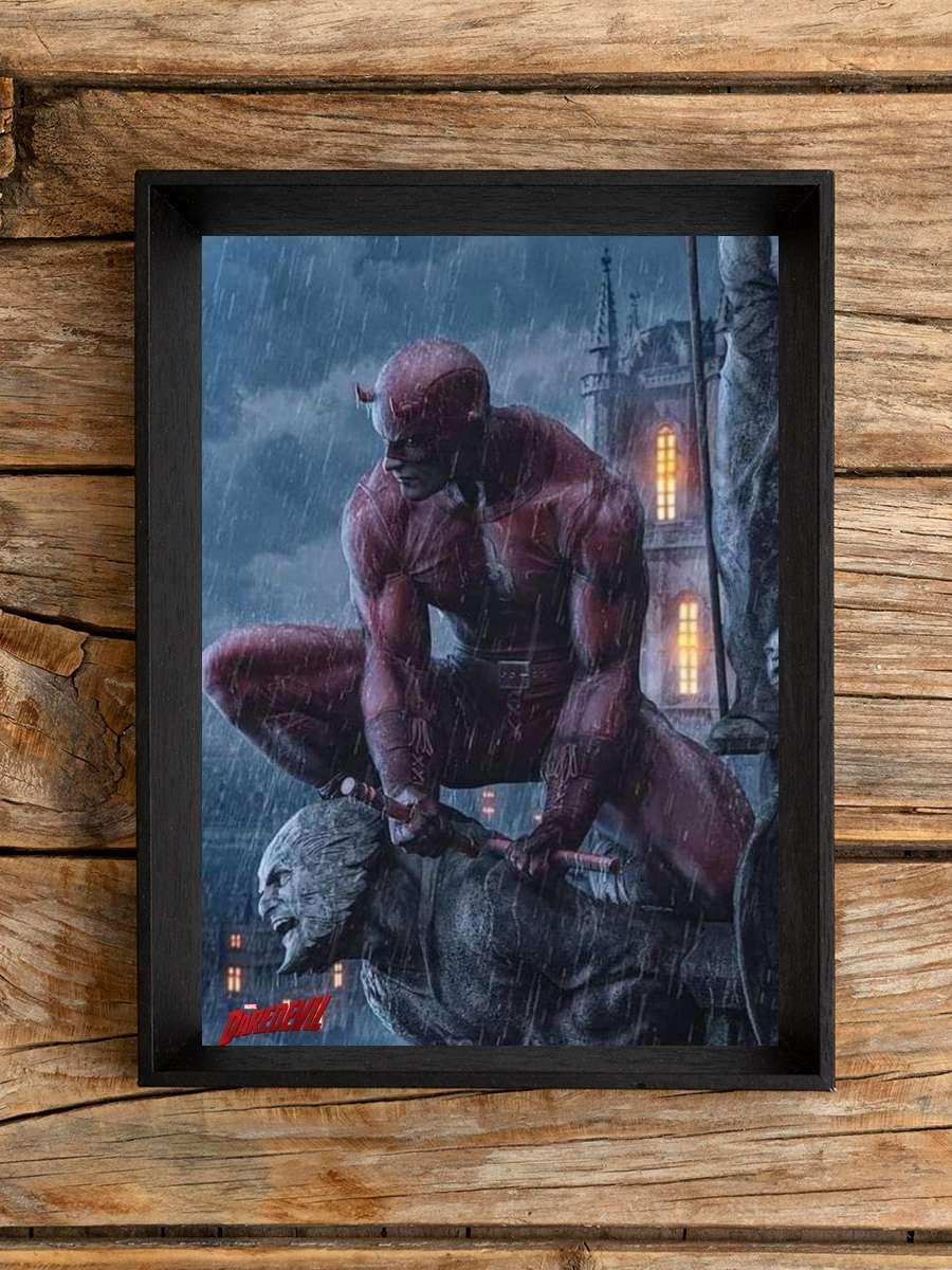 Marvel's Daredevil Dizi Tablo Siyah Çerçeveli Dizi Poster Duvar Tablo