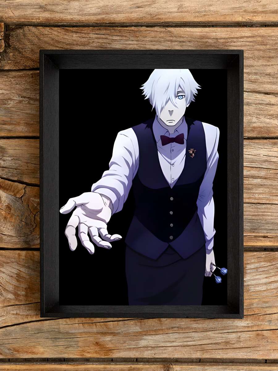 Death Parade - デス・パレード Dizi Tablo Siyah Çerçeveli Dizi Poster Duvar Tablo