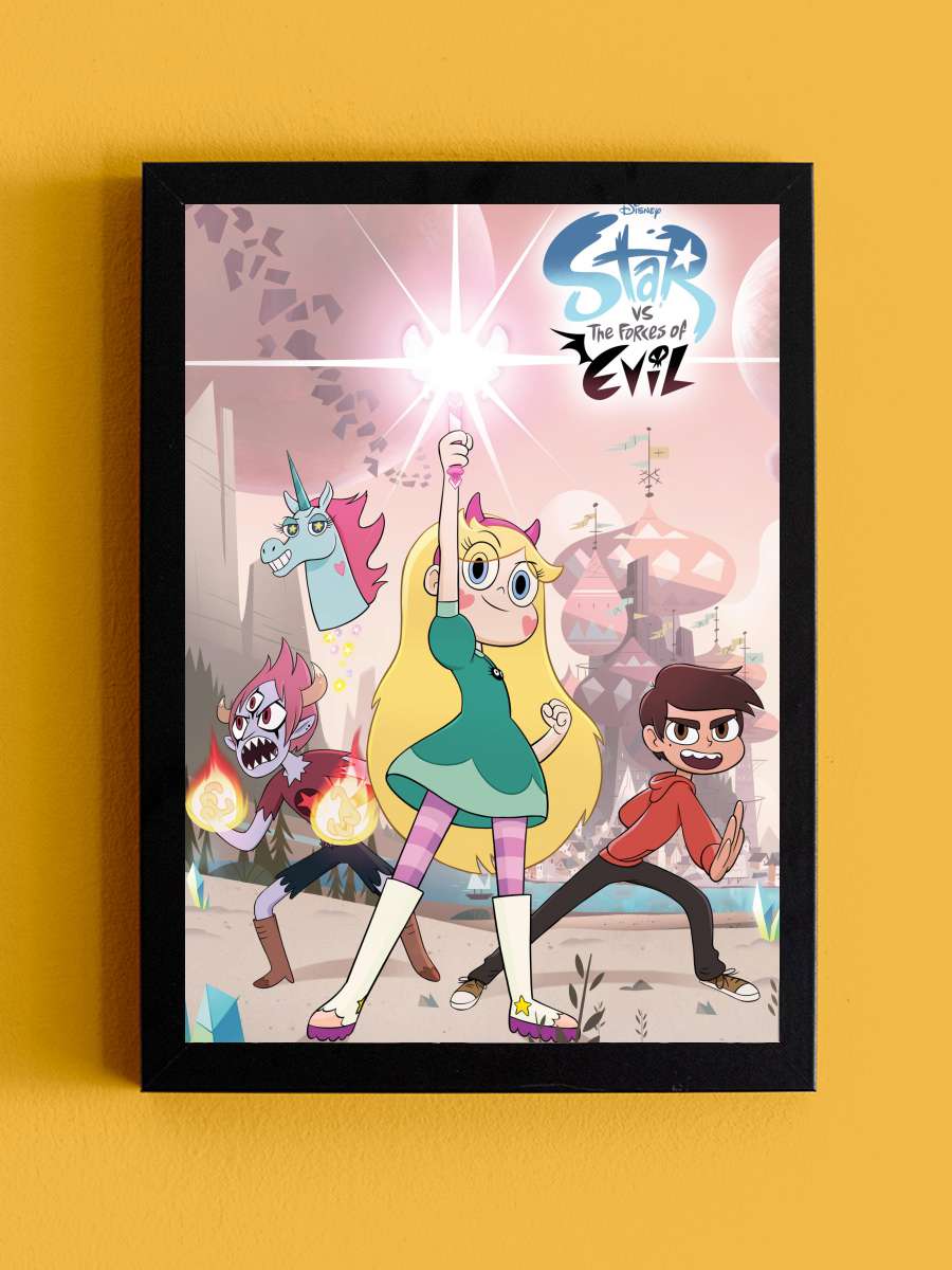 Star Kötü Güçlere Karşı - Star vs. the Forces of Evil Dizi Tablo Siyah Çerçeveli Dizi Poster Duvar Tablo