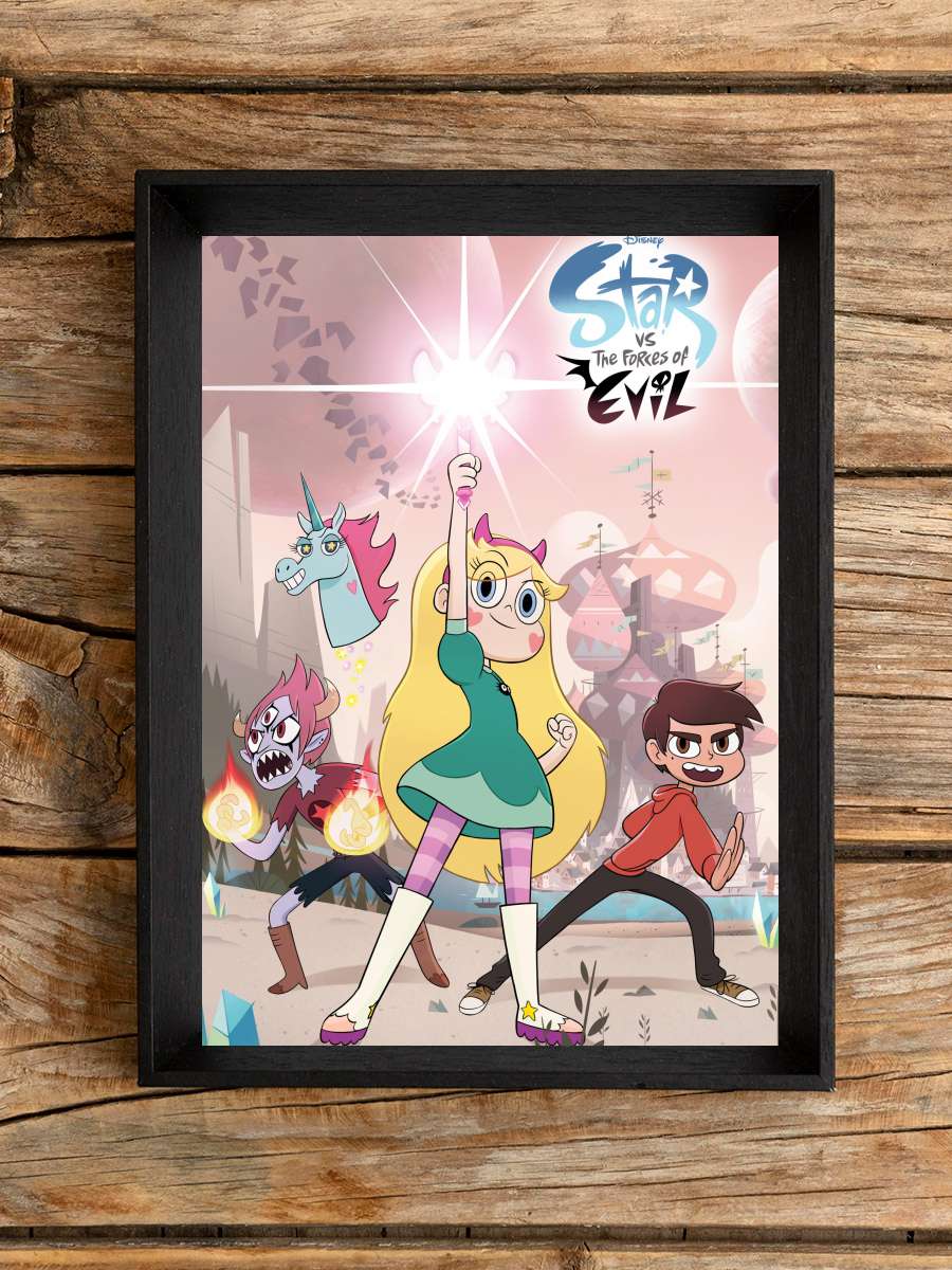 Star Kötü Güçlere Karşı - Star vs. the Forces of Evil Dizi Tablo Siyah Çerçeveli Dizi Poster Duvar Tablo