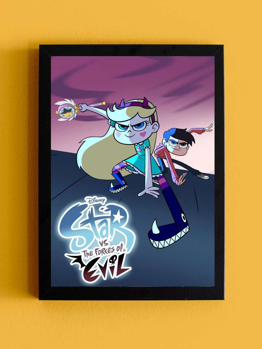 Star Kötü Güçlere Karşı - Star vs. the Forces of Evil Dizi Tablo Siyah Çerçeveli Dizi Poster Duvar Tablo