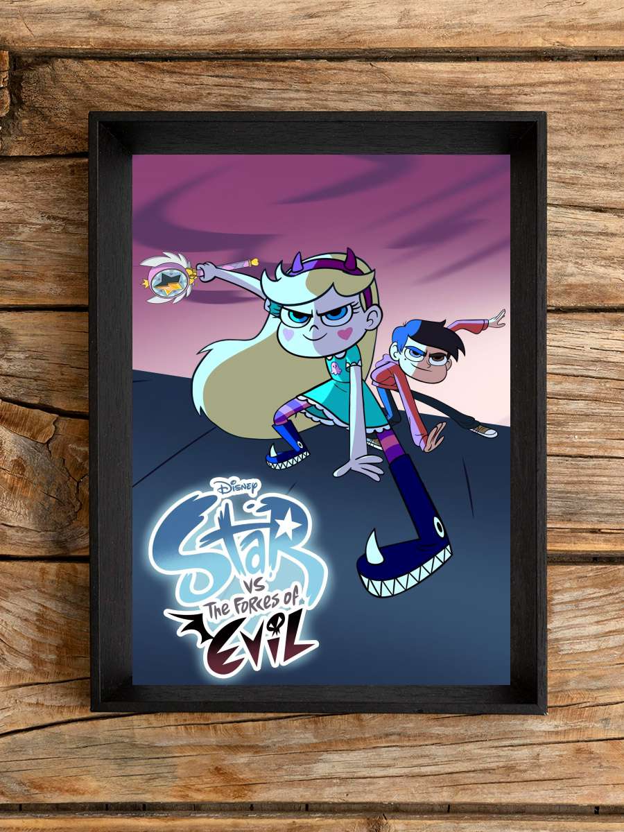 Star Kötü Güçlere Karşı - Star vs. the Forces of Evil Dizi Tablo Siyah Çerçeveli Dizi Poster Duvar Tablo