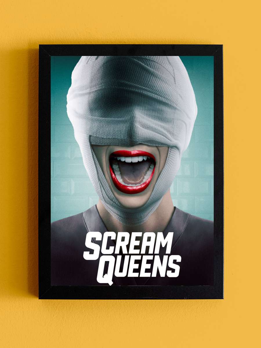 Scream Queens Dizi Tablo Siyah Çerçeveli Dizi Poster Duvar Tablo