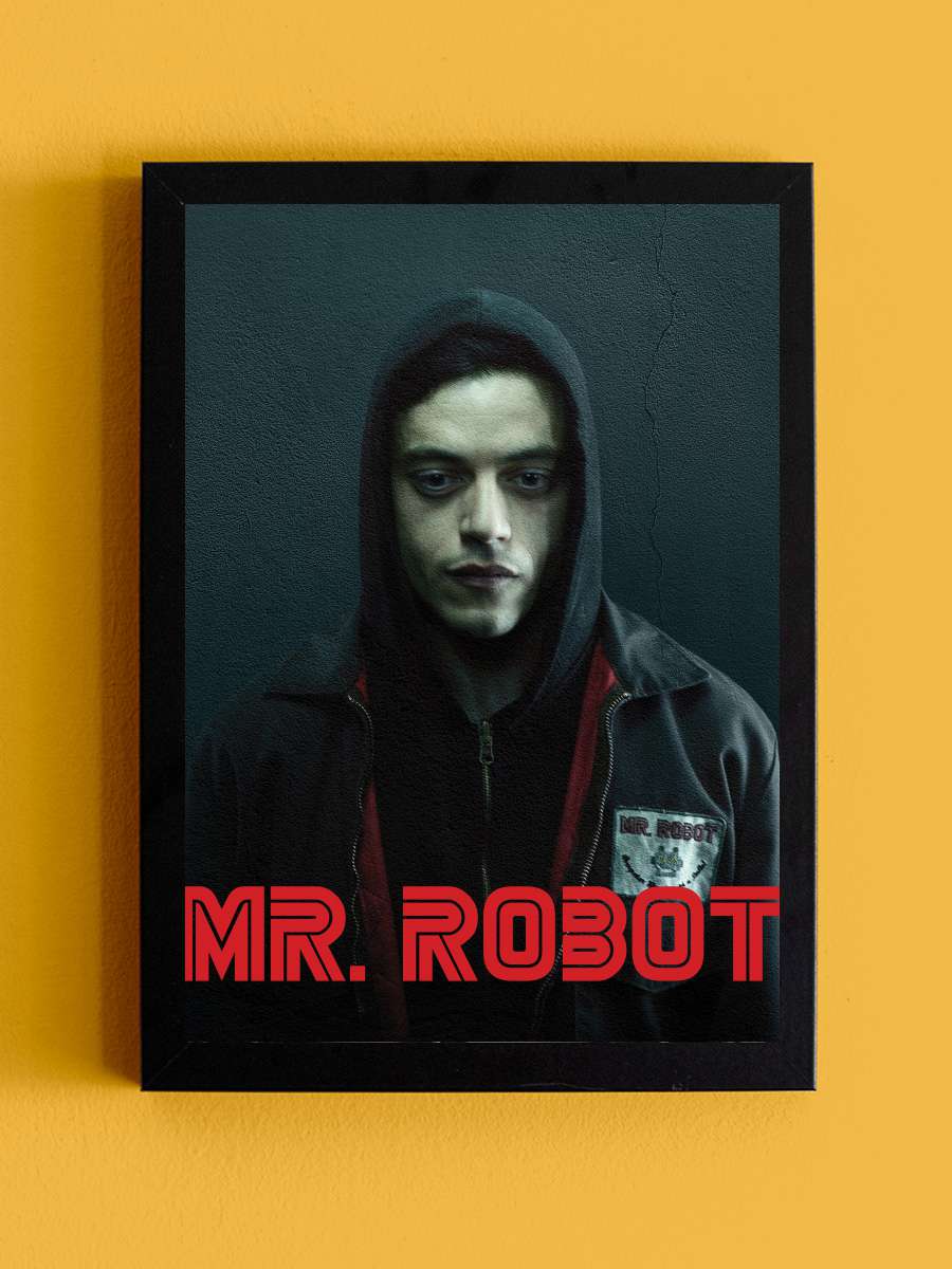 Mr. Robot Dizi Tablo Siyah Çerçeveli Dizi Poster Duvar Tablo