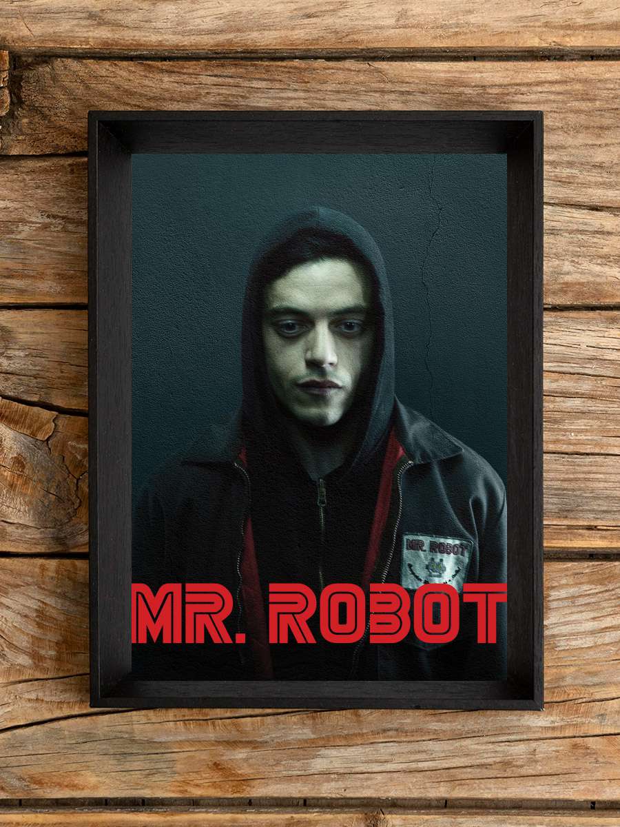 Mr. Robot Dizi Tablo Siyah Çerçeveli Dizi Poster Duvar Tablo