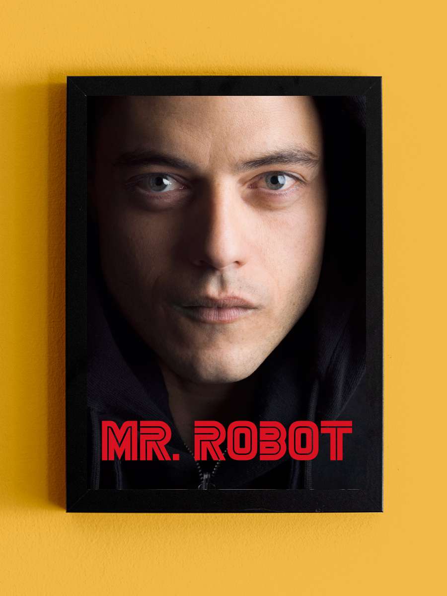 Mr. Robot Dizi Tablo Siyah Çerçeveli Dizi Poster Duvar Tablo