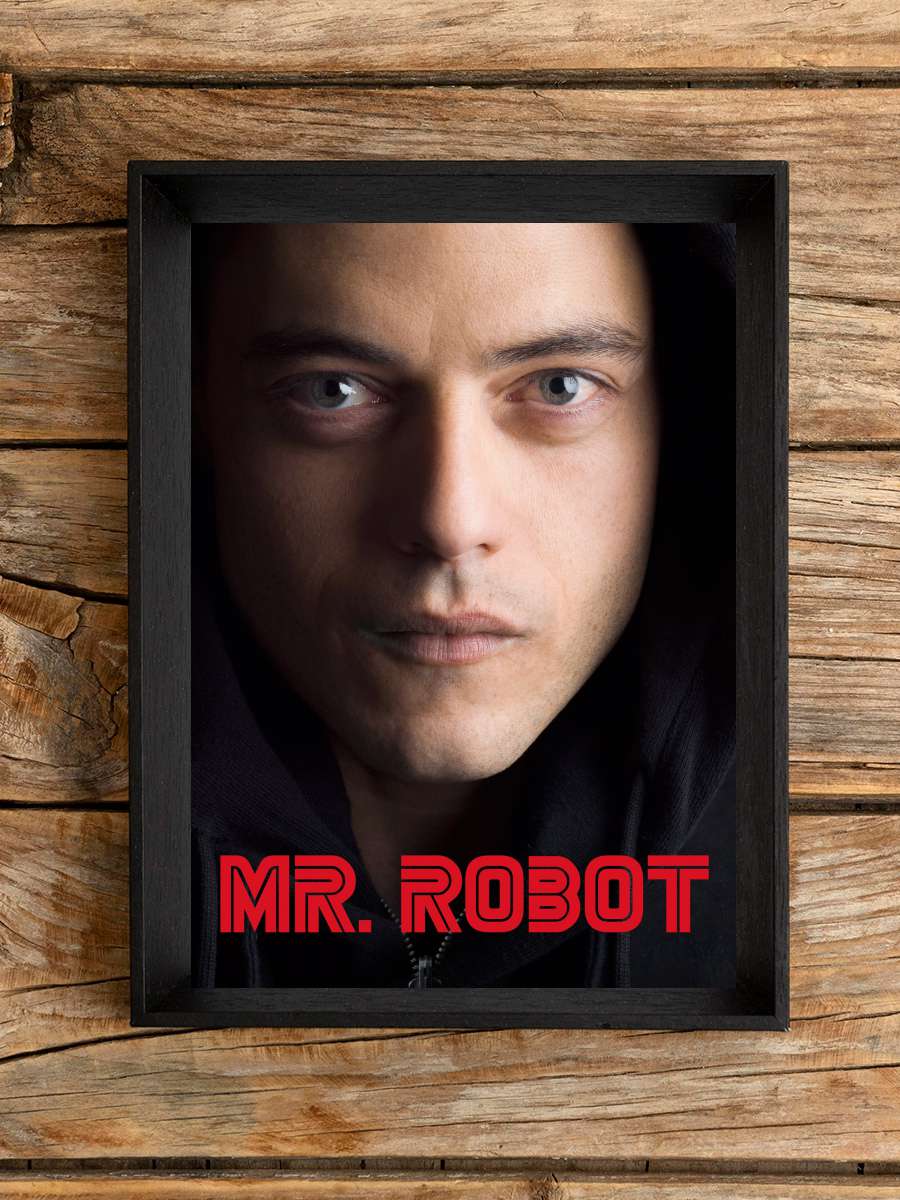 Mr. Robot Dizi Tablo Siyah Çerçeveli Dizi Poster Duvar Tablo