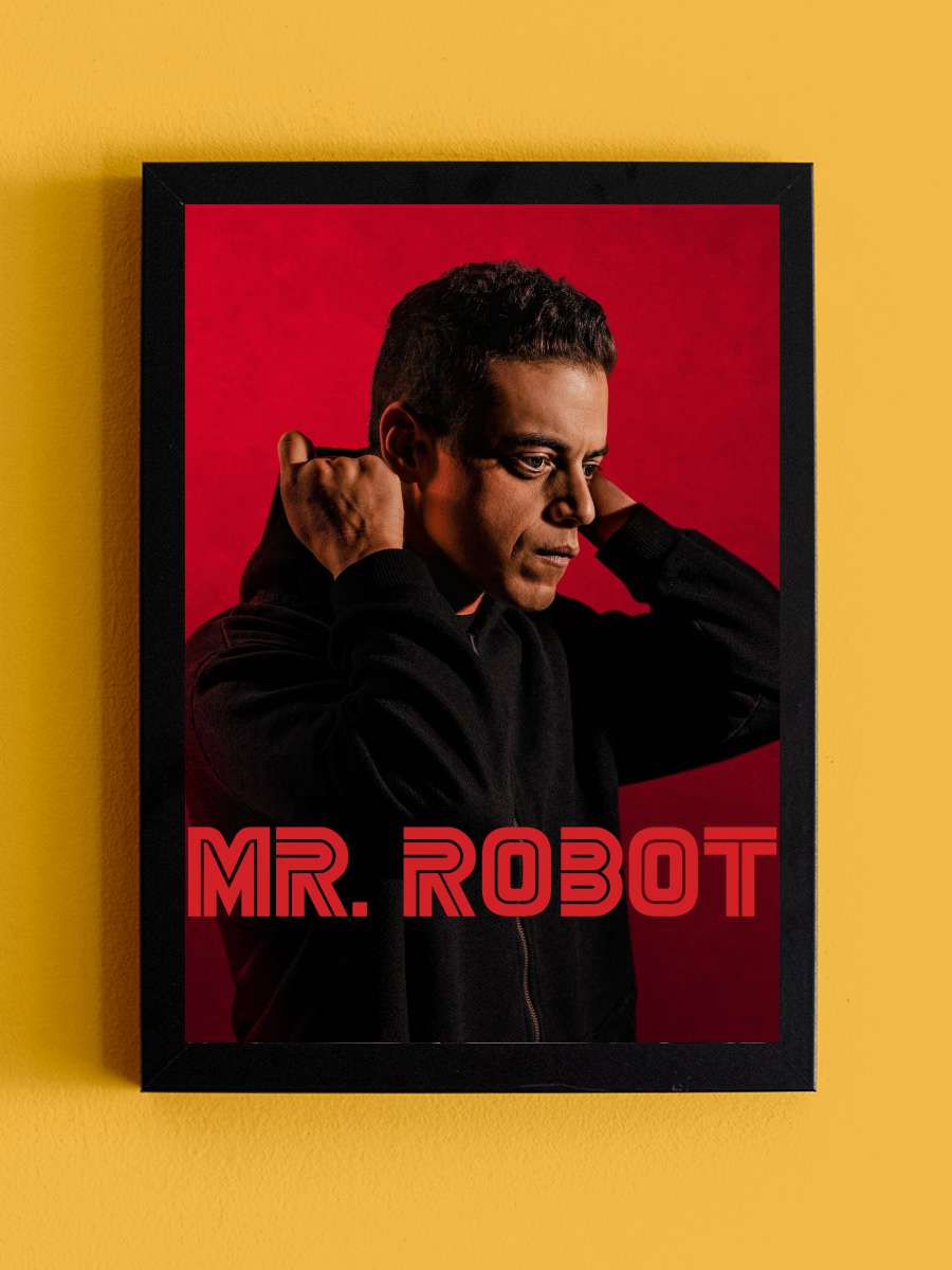 Mr. Robot Dizi Tablo Siyah Çerçeveli Dizi Poster Duvar Tablo