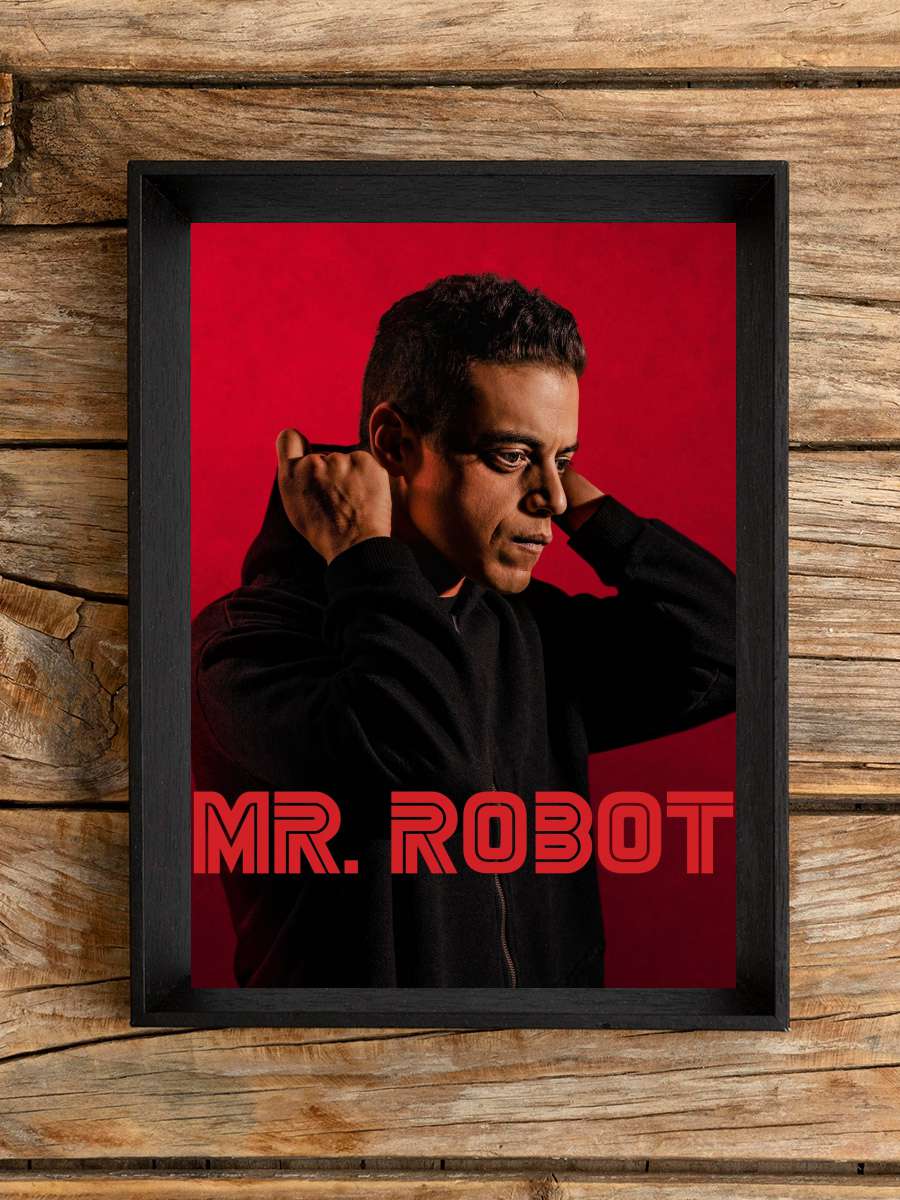 Mr. Robot Dizi Tablo Siyah Çerçeveli Dizi Poster Duvar Tablo