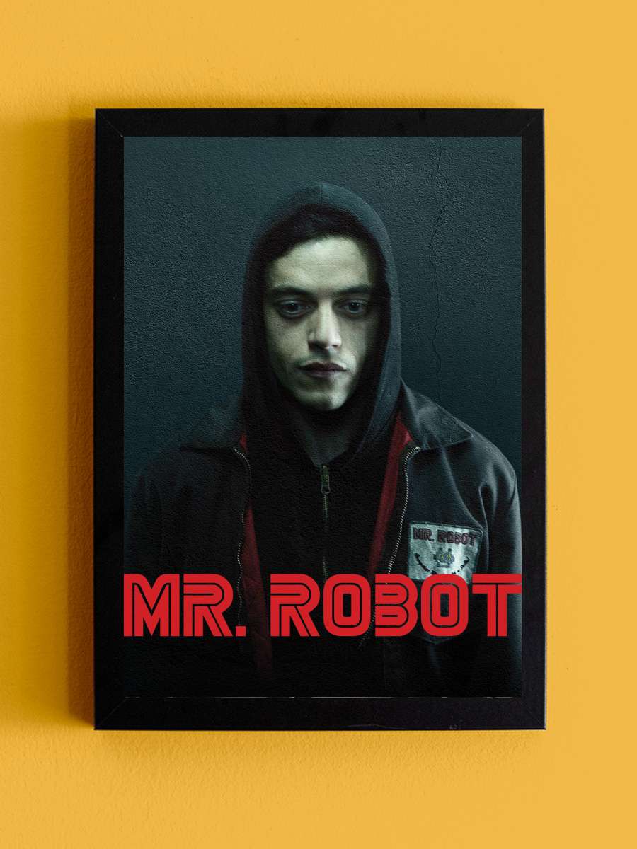 Mr. Robot Dizi Tablo Siyah Çerçeveli Dizi Poster Duvar Tablo