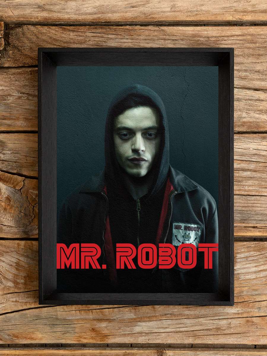 Mr. Robot Dizi Tablo Siyah Çerçeveli Dizi Poster Duvar Tablo