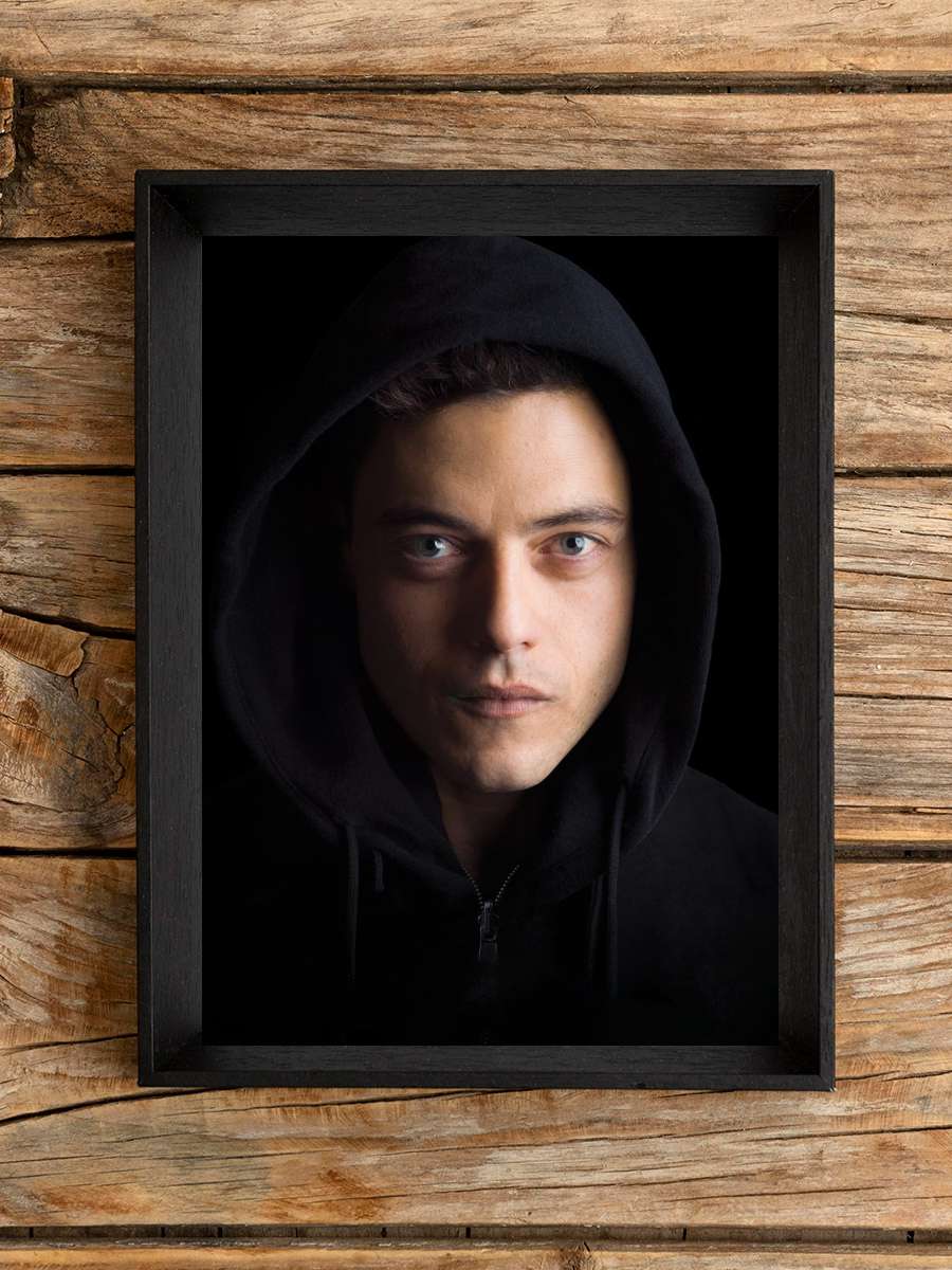 Mr. Robot Dizi Tablo Siyah Çerçeveli Dizi Poster Duvar Tablo